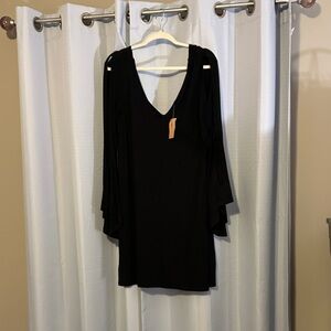 American Eagle Outfitters Black Long Sleeve Dress